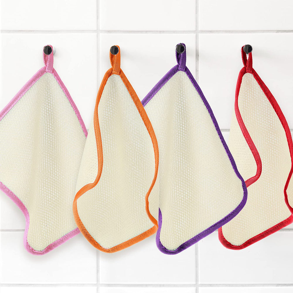 Tatuo paño exfoliante para uso diario, suave y resistente al lavado.