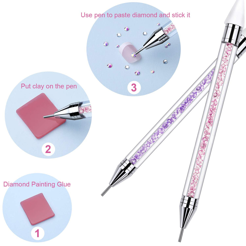 Tatuo wax tip ensures easy rhinestone placement on nails.