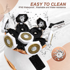 TAYAYO water-resistant design enables wet and dry shaving sessions