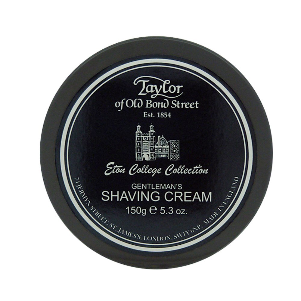Taylor of Old Bond Street Eton College shaving cream jar with lid, classic British shave.