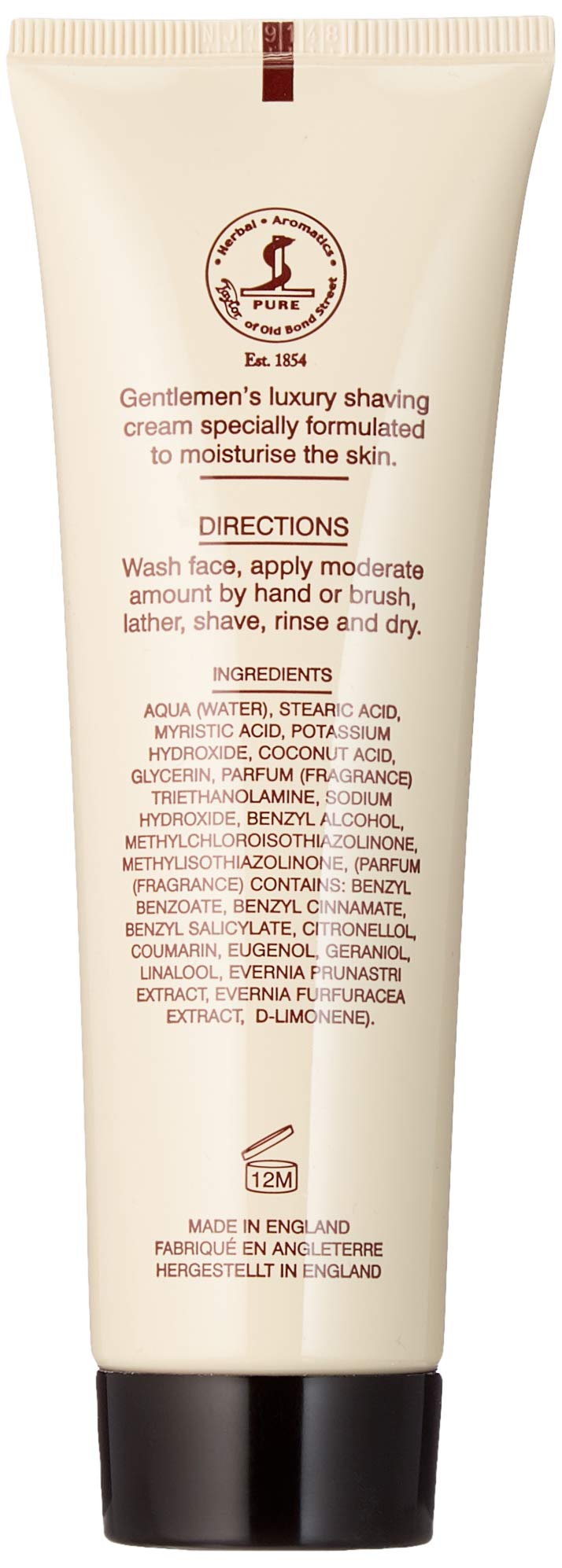 Taylor of Old Bond Street sandalwood cream foam lather delivers rich, stable cushions.
