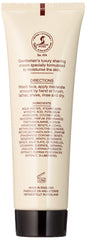 Taylor of Old Bond Street sandalwood cream foam lather delivers rich, stable cushions.