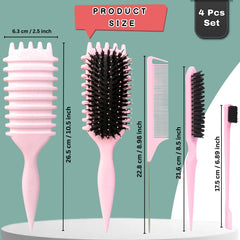 TAZ USA curl-defining brush for wet or dry hair delivers versatile styling at home.