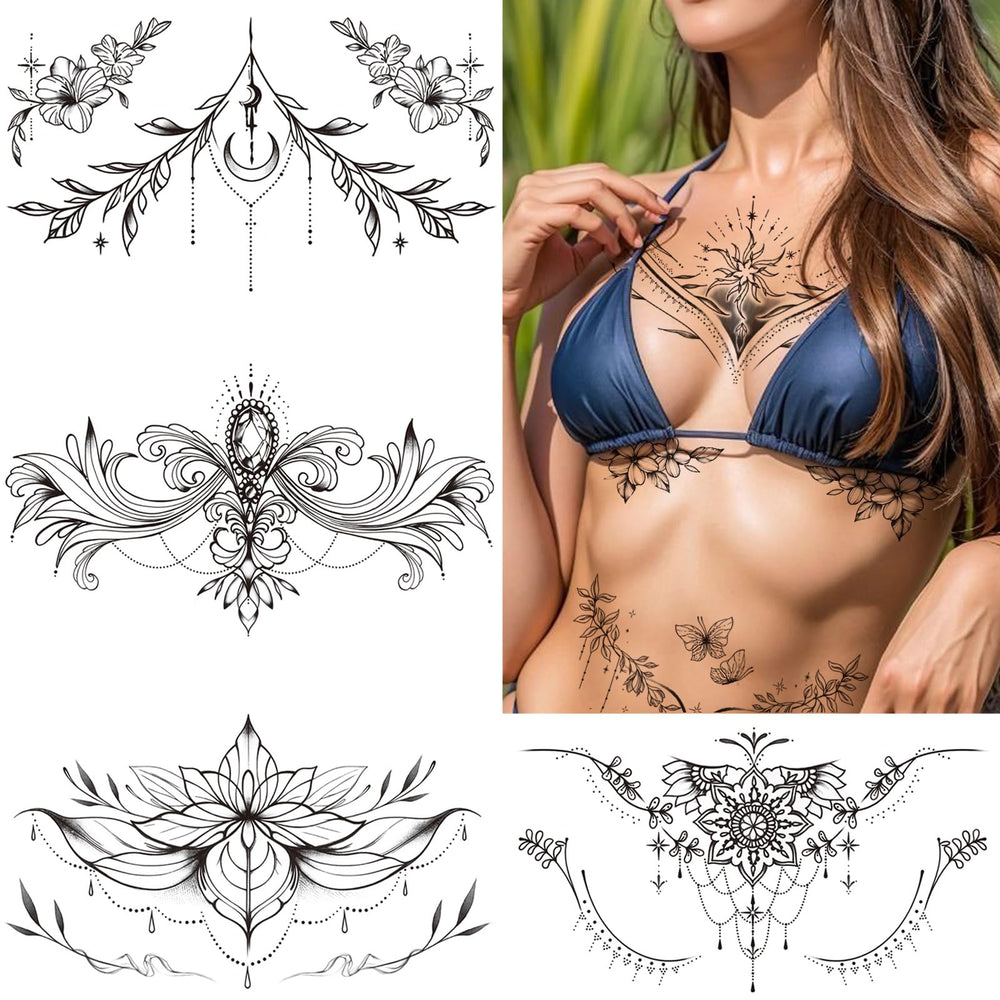 Tazimi mandala flor espalda, estilo femenino y misterioso