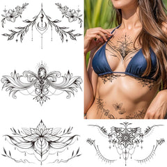 Tazimi mandala flor espalda, estilo femenino y misterioso