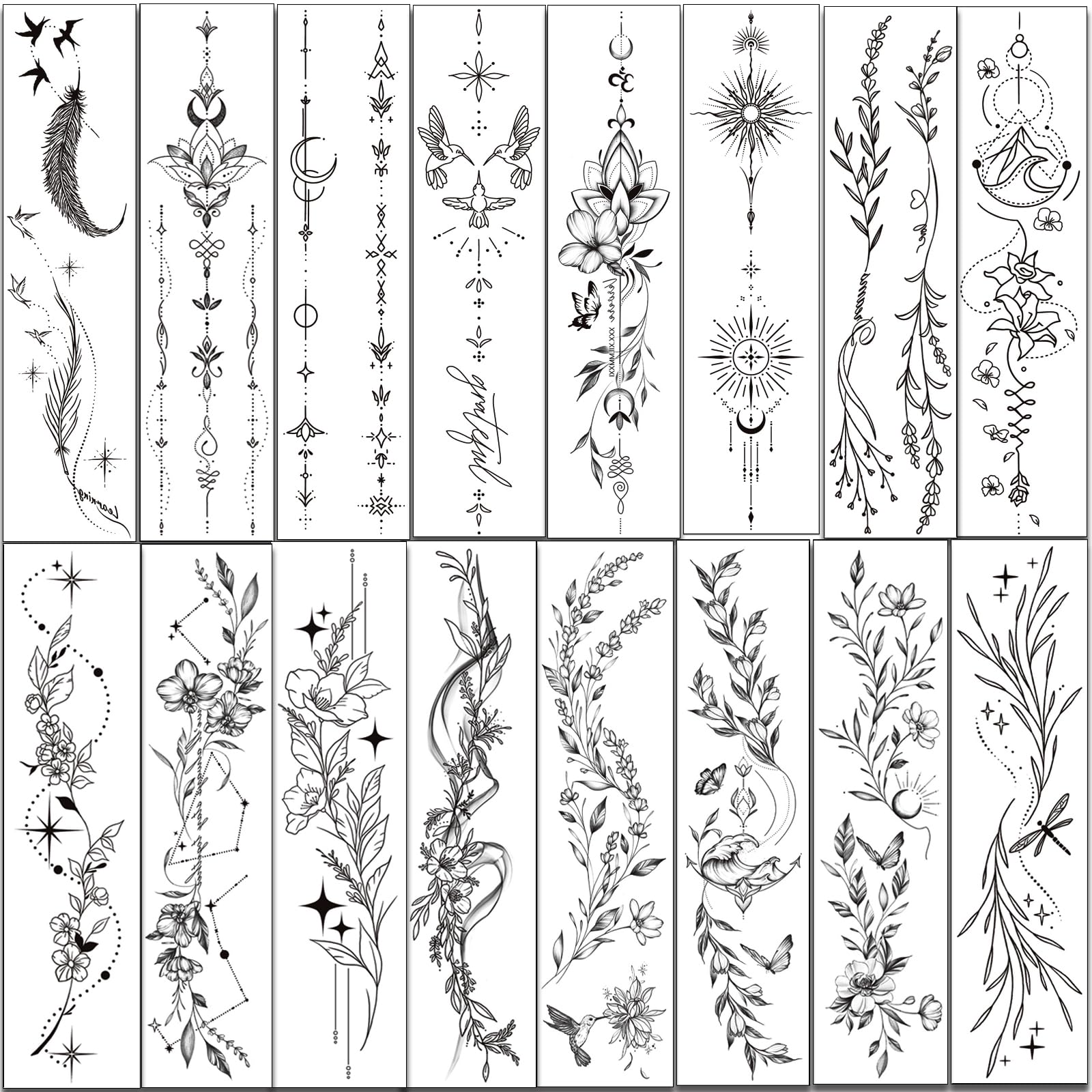 Tazimi black garland wrist tattoo offers long-lasting elegance.