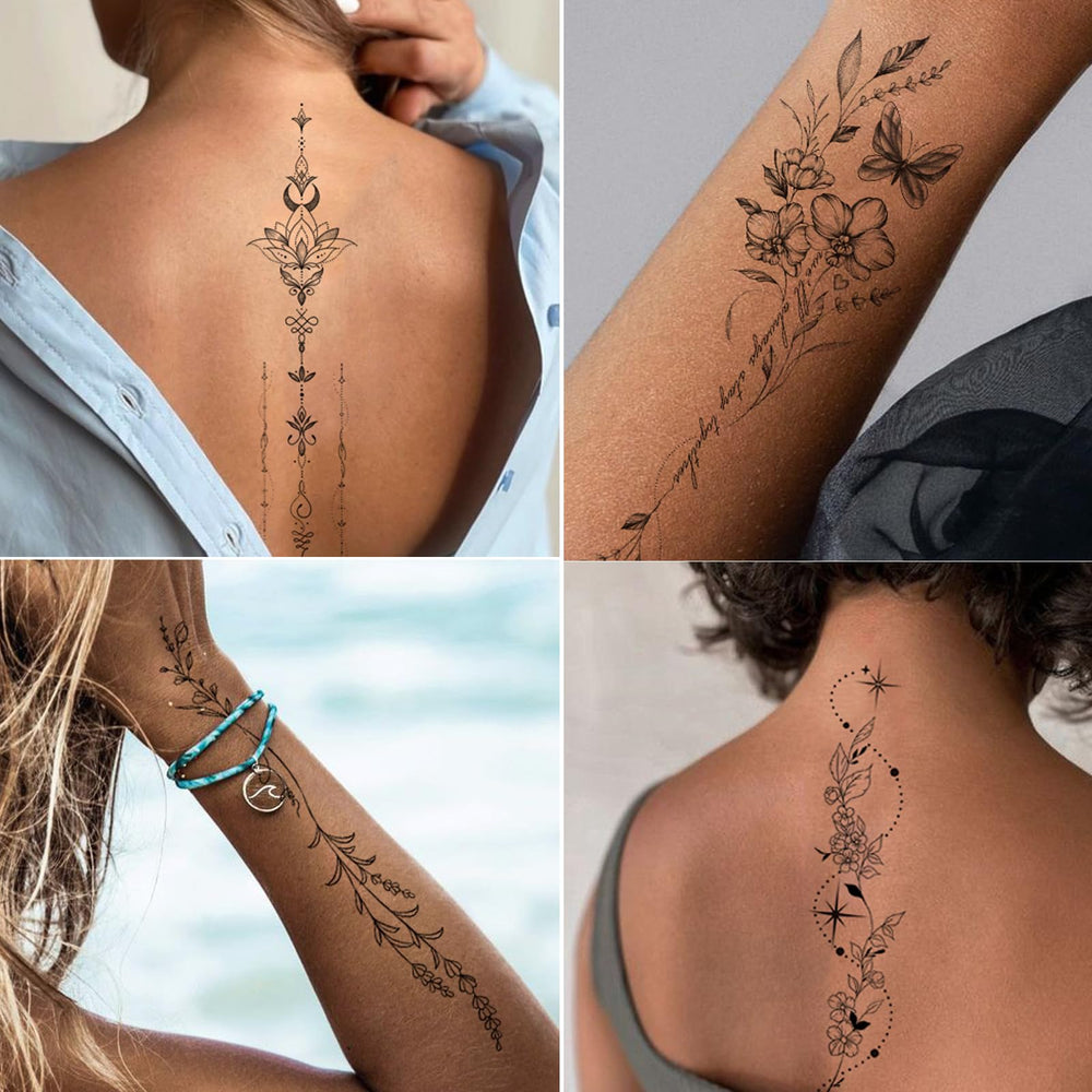 Tazimi easy apply sheet tattoo simplifies quick transformations.