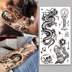 Tazimi tatuajes temporales impermeables, ideales para verano y playa.