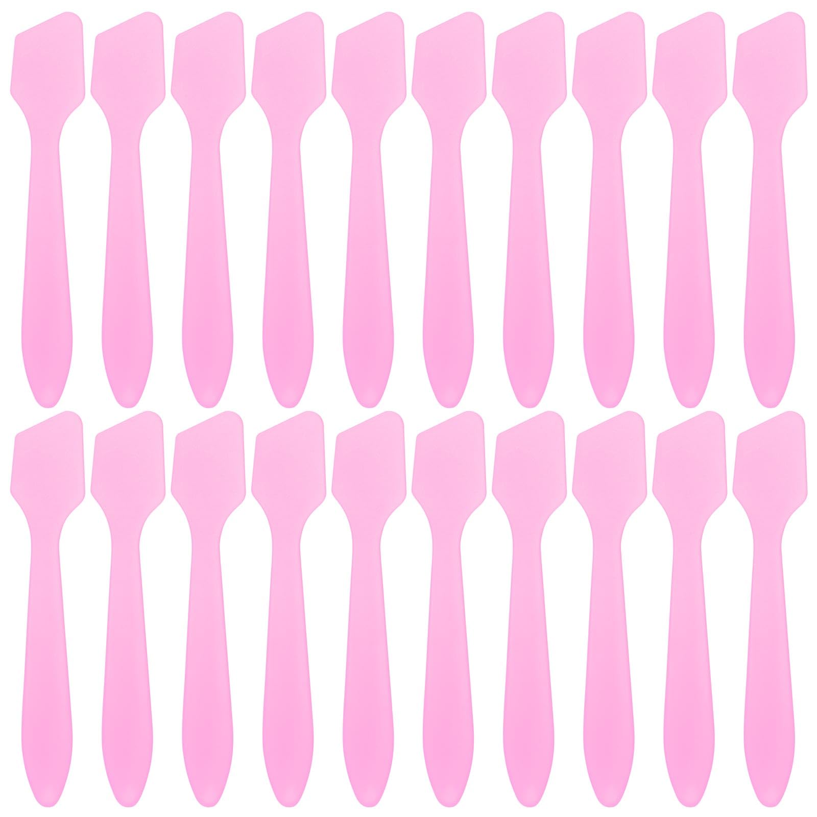 Tbestmax pink disposable spatulas close-up packaging for hygienic cosmetic use