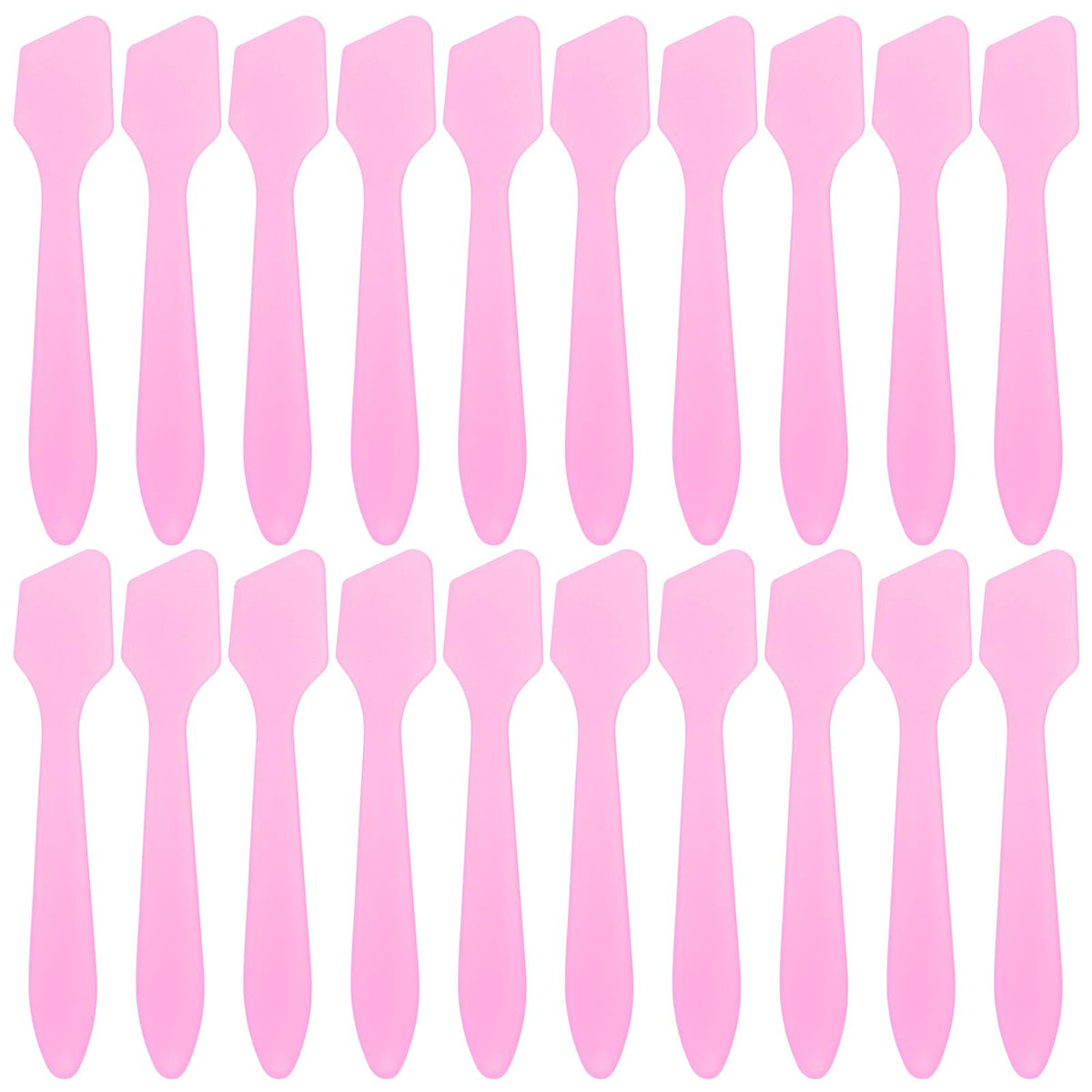 Tbestmax pink disposable spatulas close-up packaging for hygienic cosmetic use