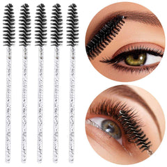 Tbestmax 500 disposable mascara wands in black for quick lash separation.