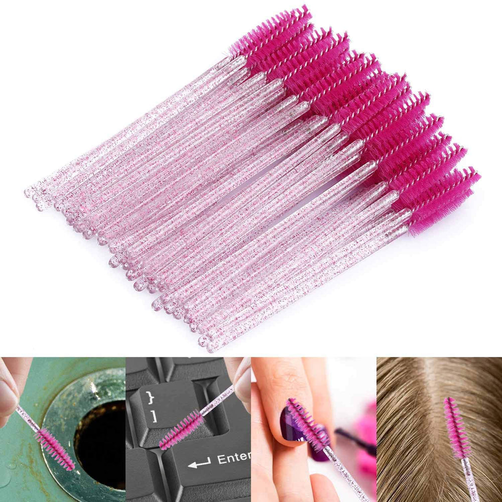 Tbestmax 500 disposable mascara wands in blue for hygienic eye detailing.