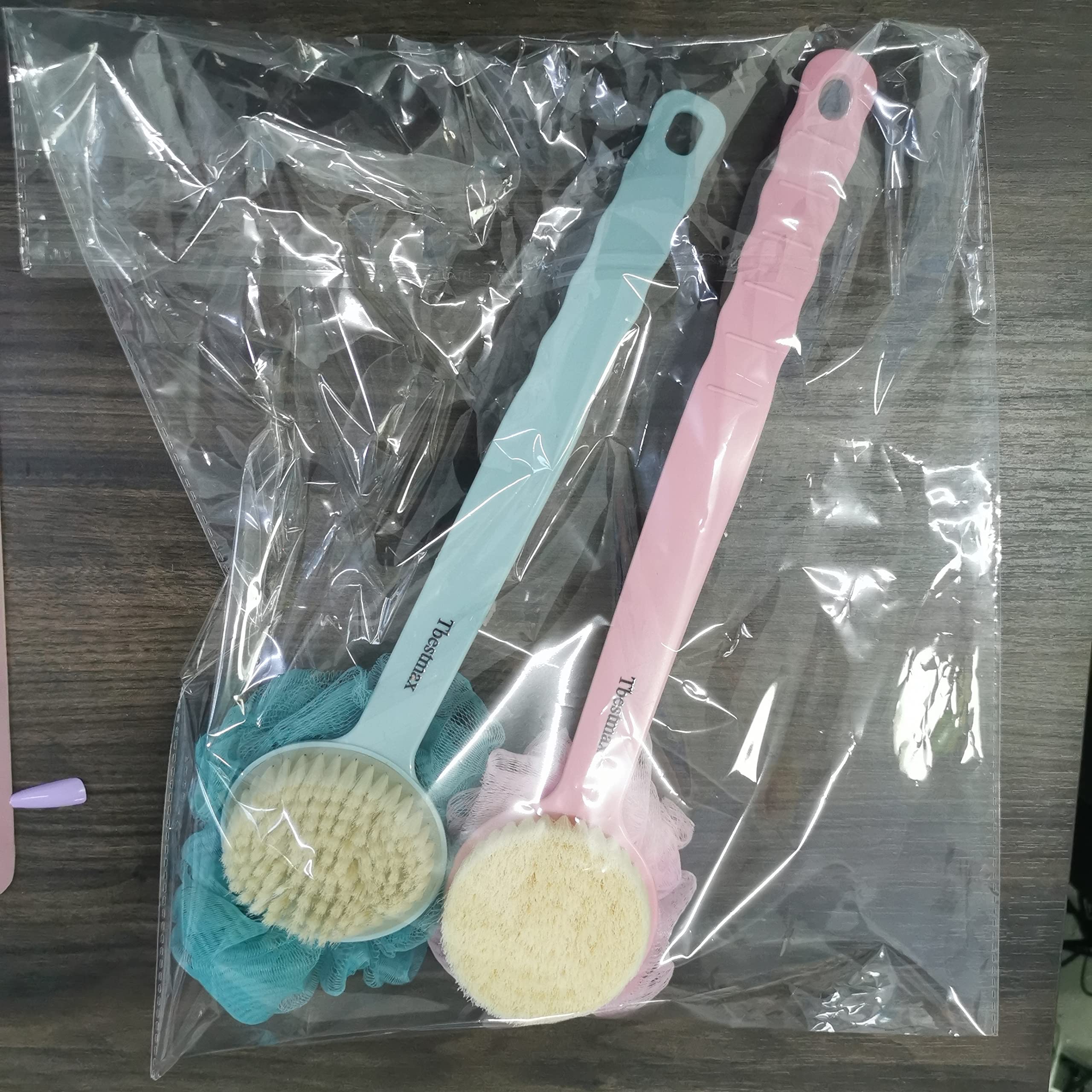 Tbestmax back scrubber in use providing a relaxing shower massage