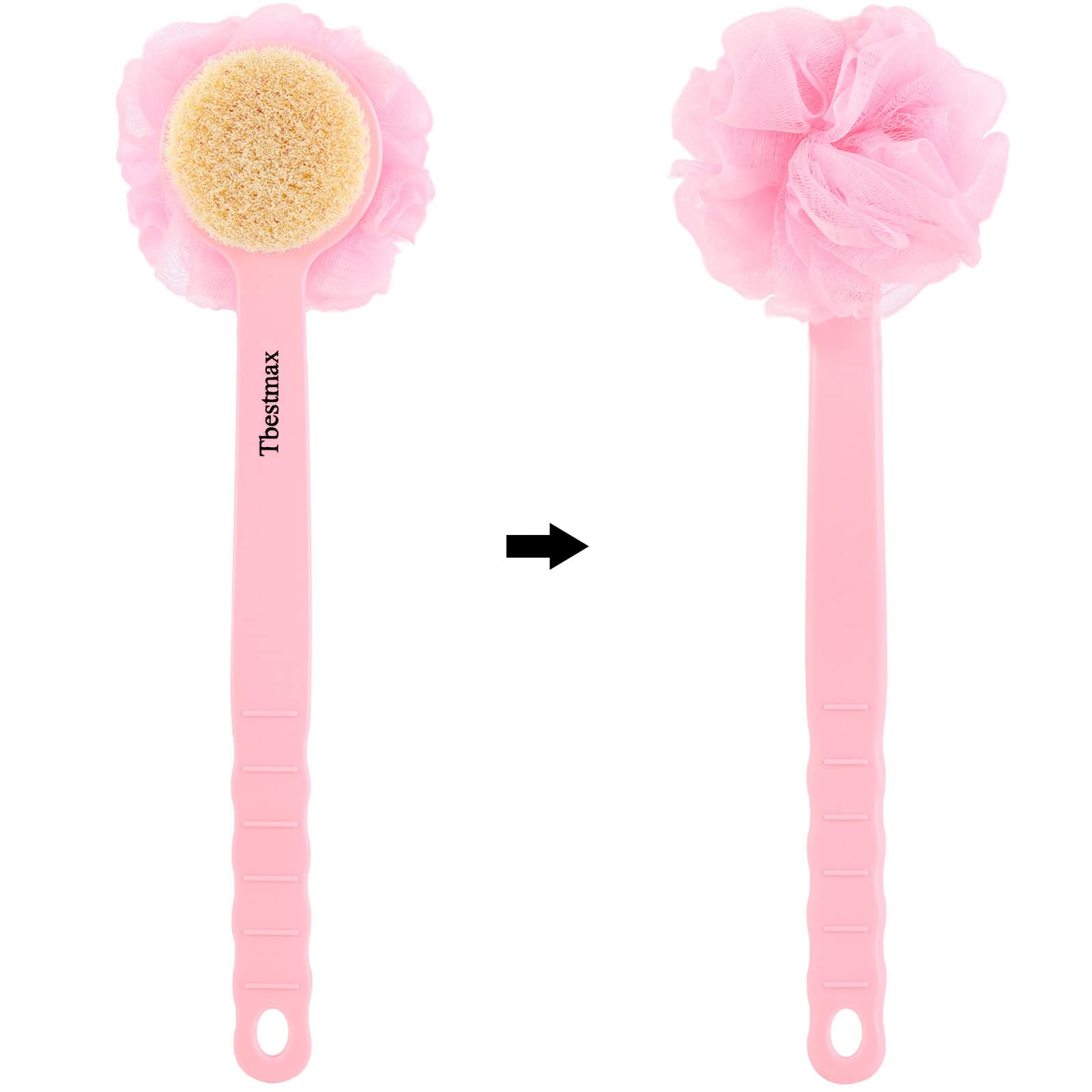 Tbestmax back scrubber long handle reaches hard to reach areas