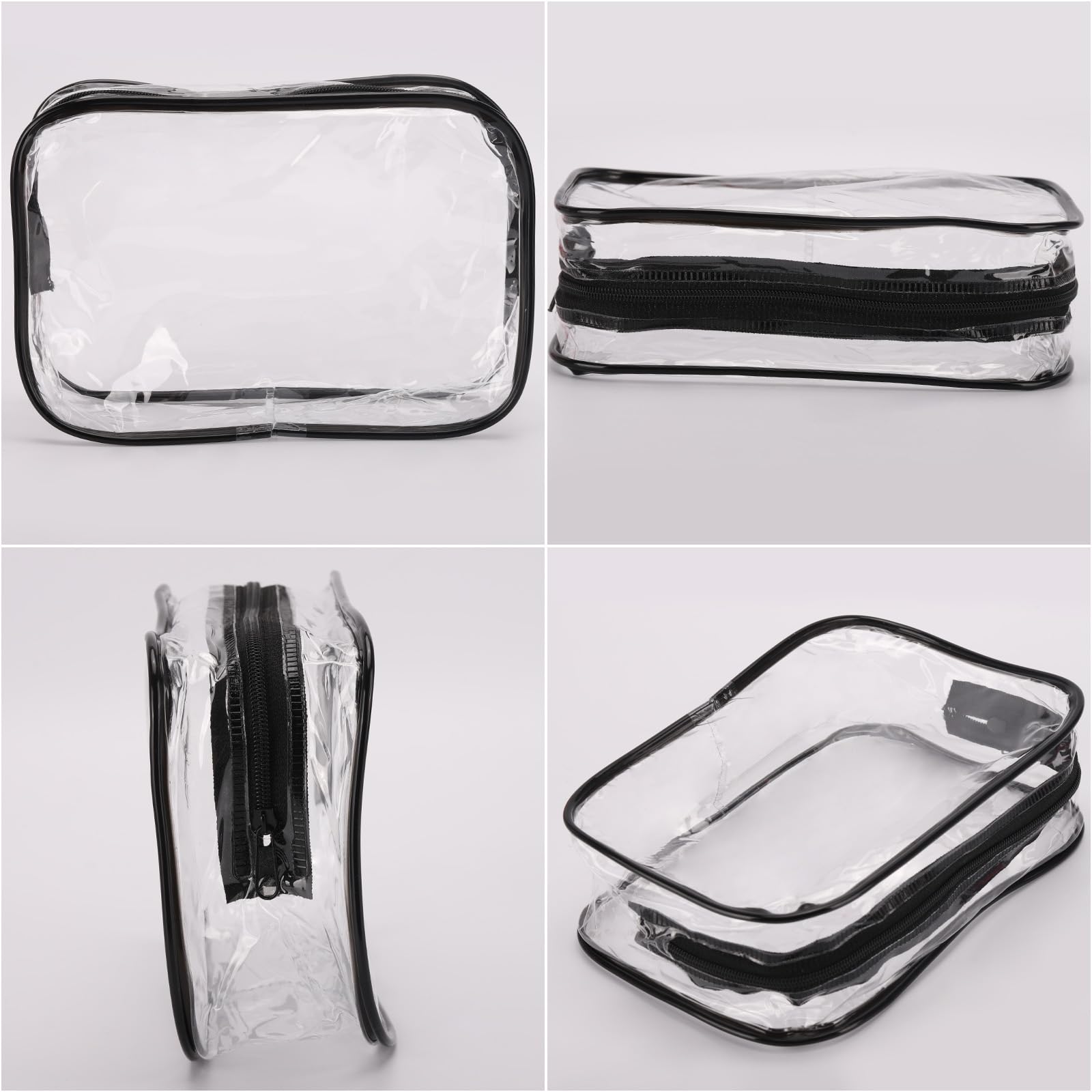 Tbestmax clear bag with black trim for easy visibility