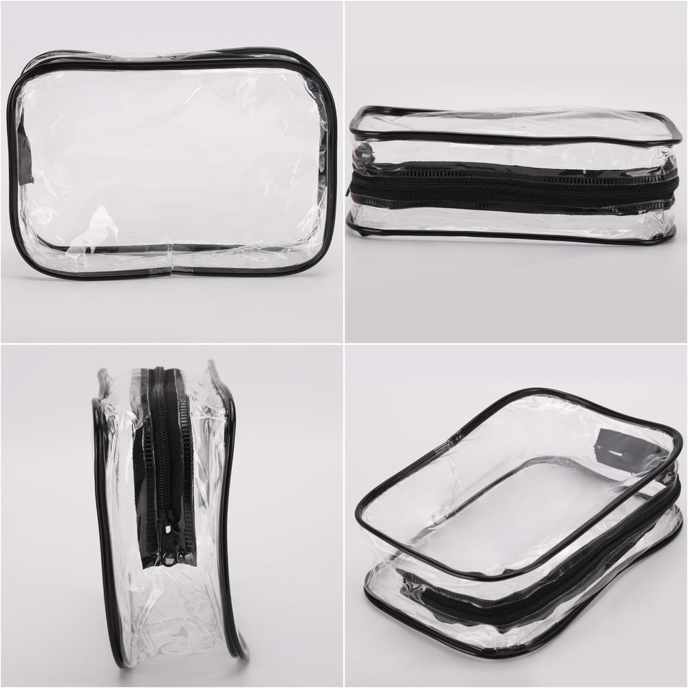 Tbestmax clear bag with black trim for easy visibility