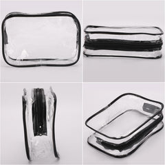 Tbestmax clear bag with black trim for easy visibility