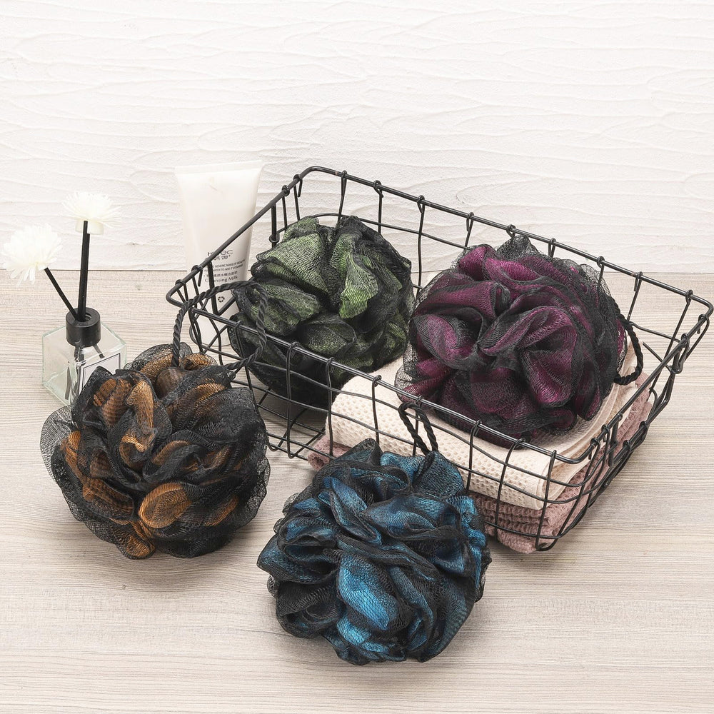 Tbestmax colorful loofah set adds style to your shower routine