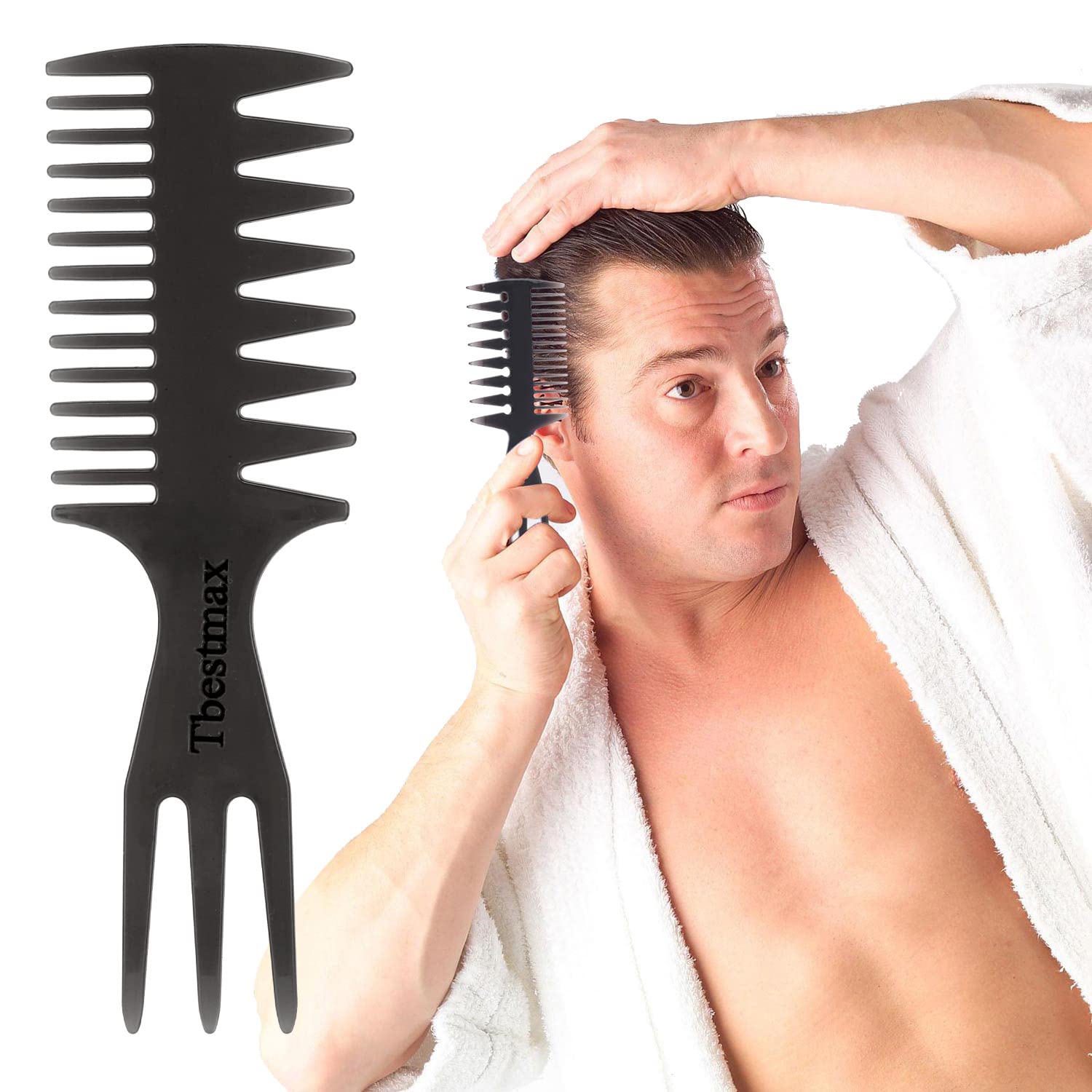 Tbestmax compact hair combs fit in bag, purse, or pocket for daily use.