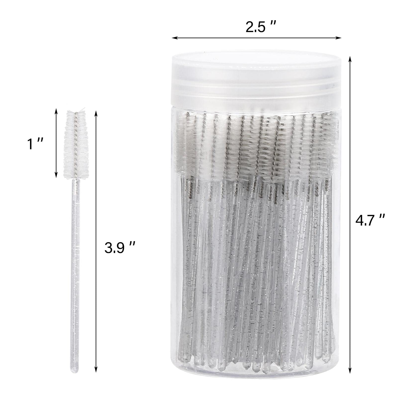 Tbestmax crystal eyebrow spoolies brush delivers precise, clump-free lash grooming.