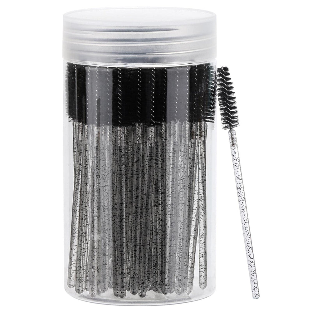 Tbestmax disposable mascara wands with container for hygienic storage and travel-friendly use.