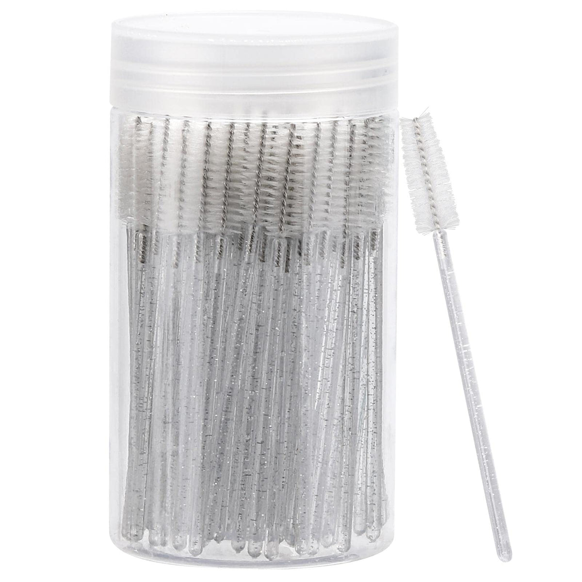 Tbestmax disposable mascara wands with container for hygienic lash extensions.