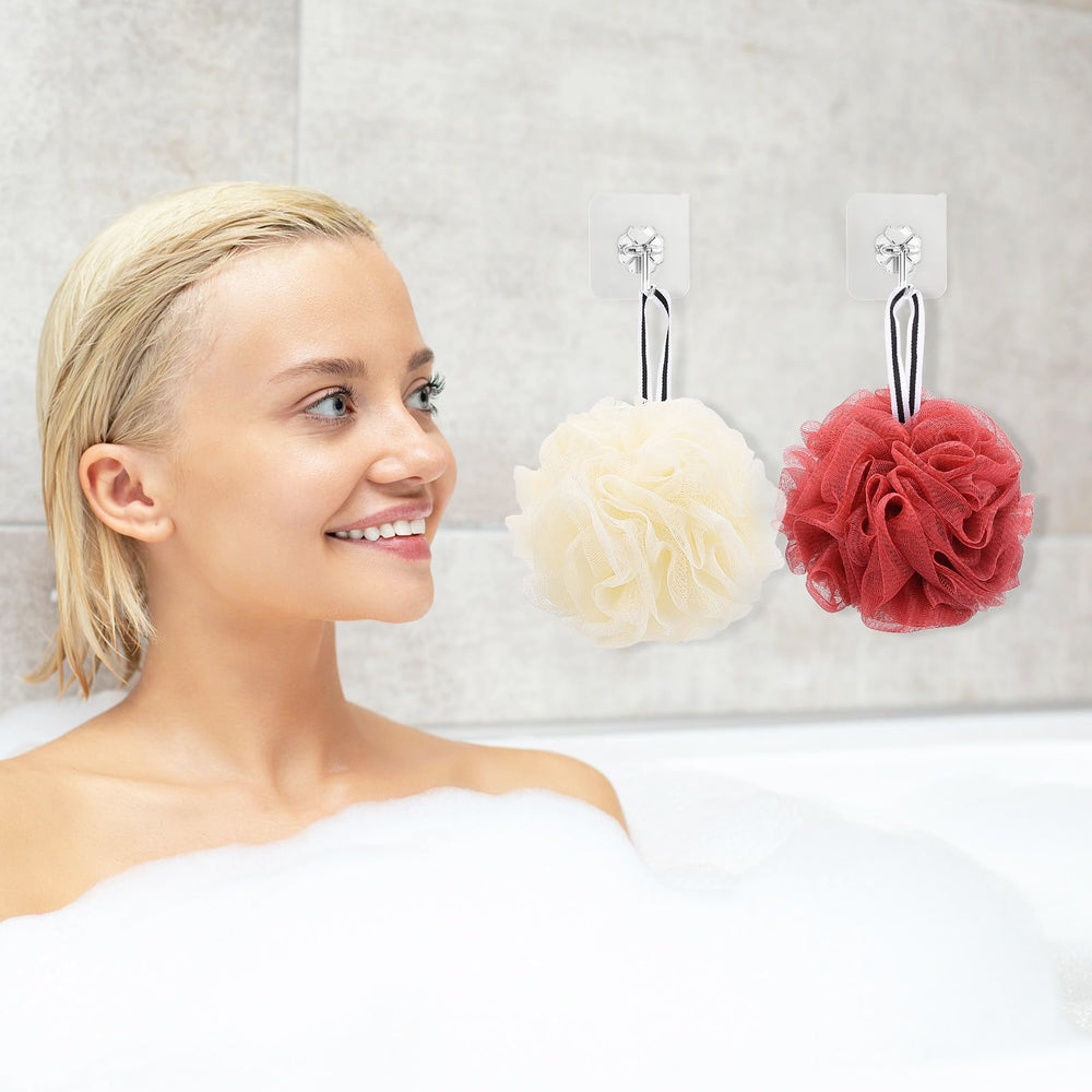 Esponja de baño Tbestmax con anilla para colgar, secado rápido.
