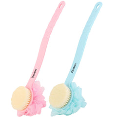 Tbestmax loofah back scrubber blue sunflower design for gentle exfoliation