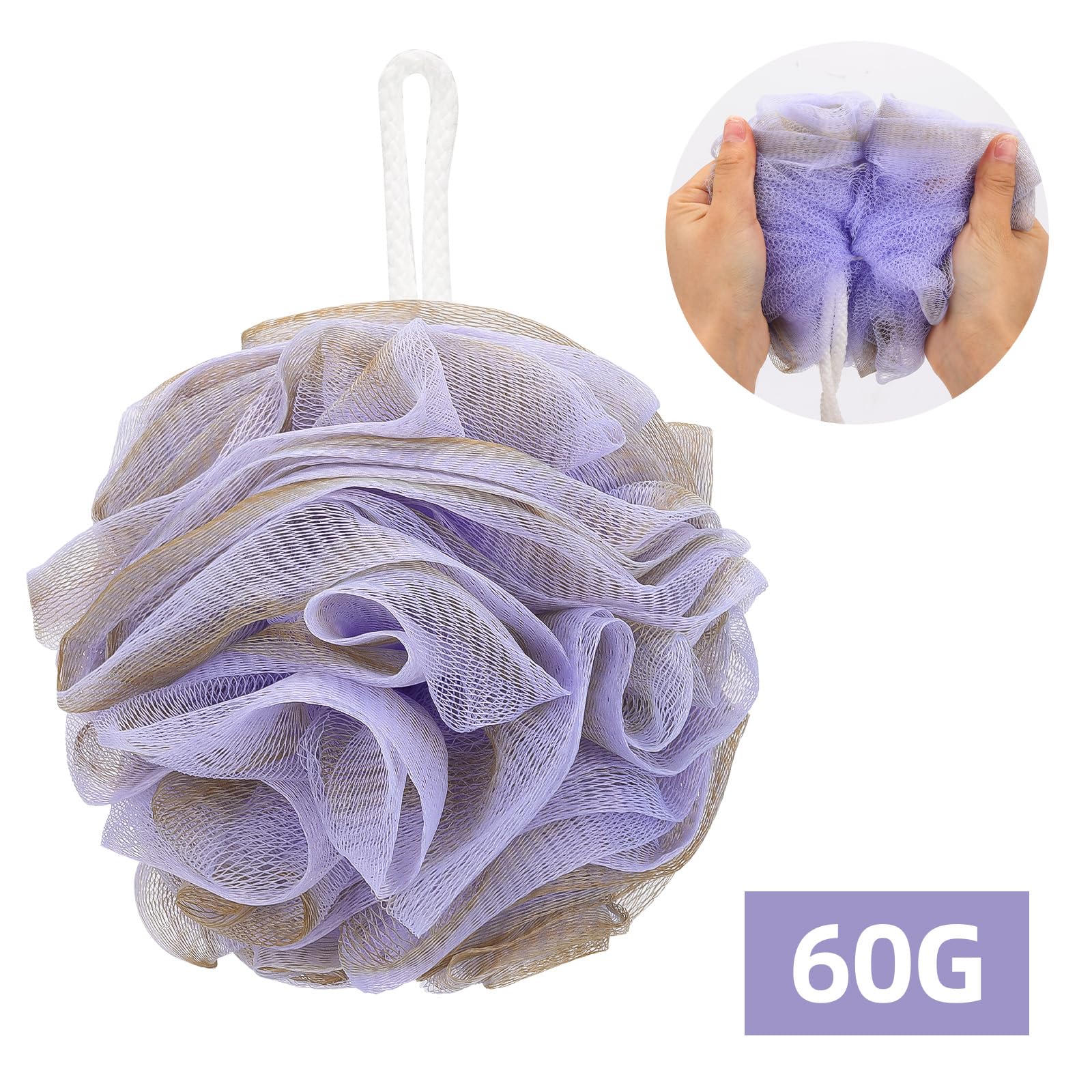 Tbestmax loofah sponge 60g dense weave for durable exfoliation during daily cleansing.