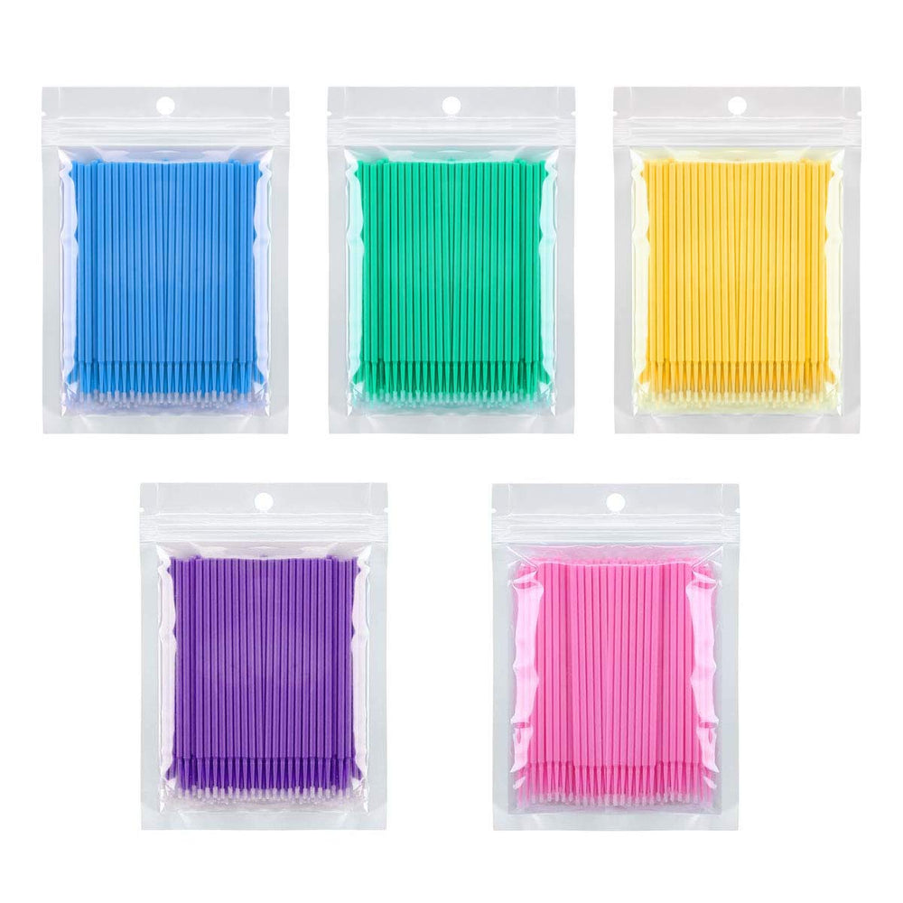 Tbestmax micro applicator brush pack for precise makeup application and gentle cleaning.