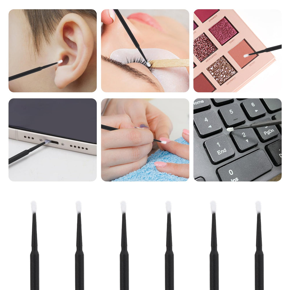 Tbestmax micro swabs remove excess powder and stray lashes with care.