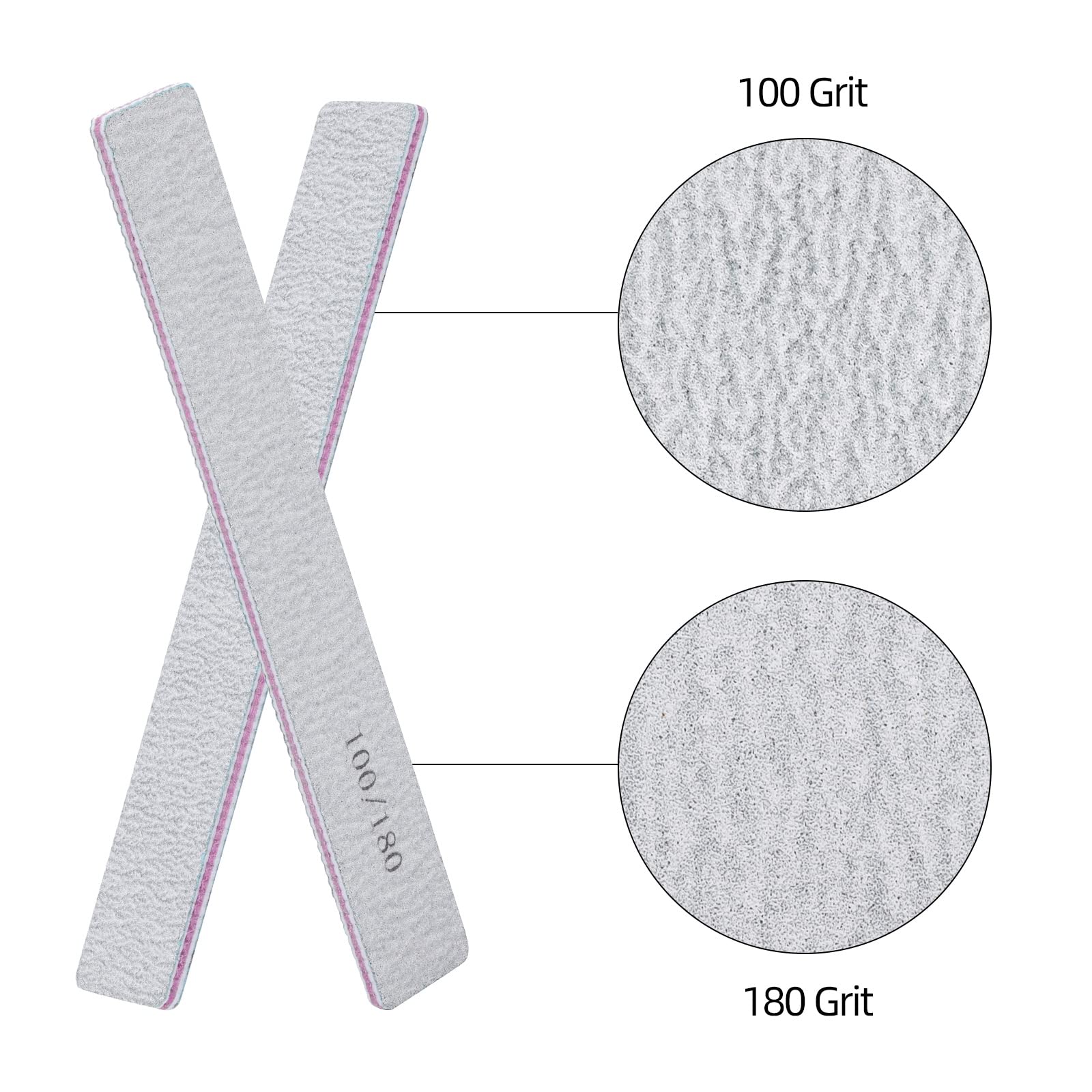 Tbestmax 180-grit side close-up for smoothing edges.