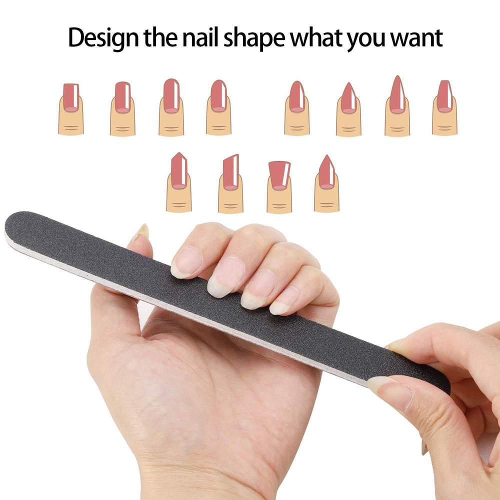 Tbestmax foam-core emery boards with durable construction