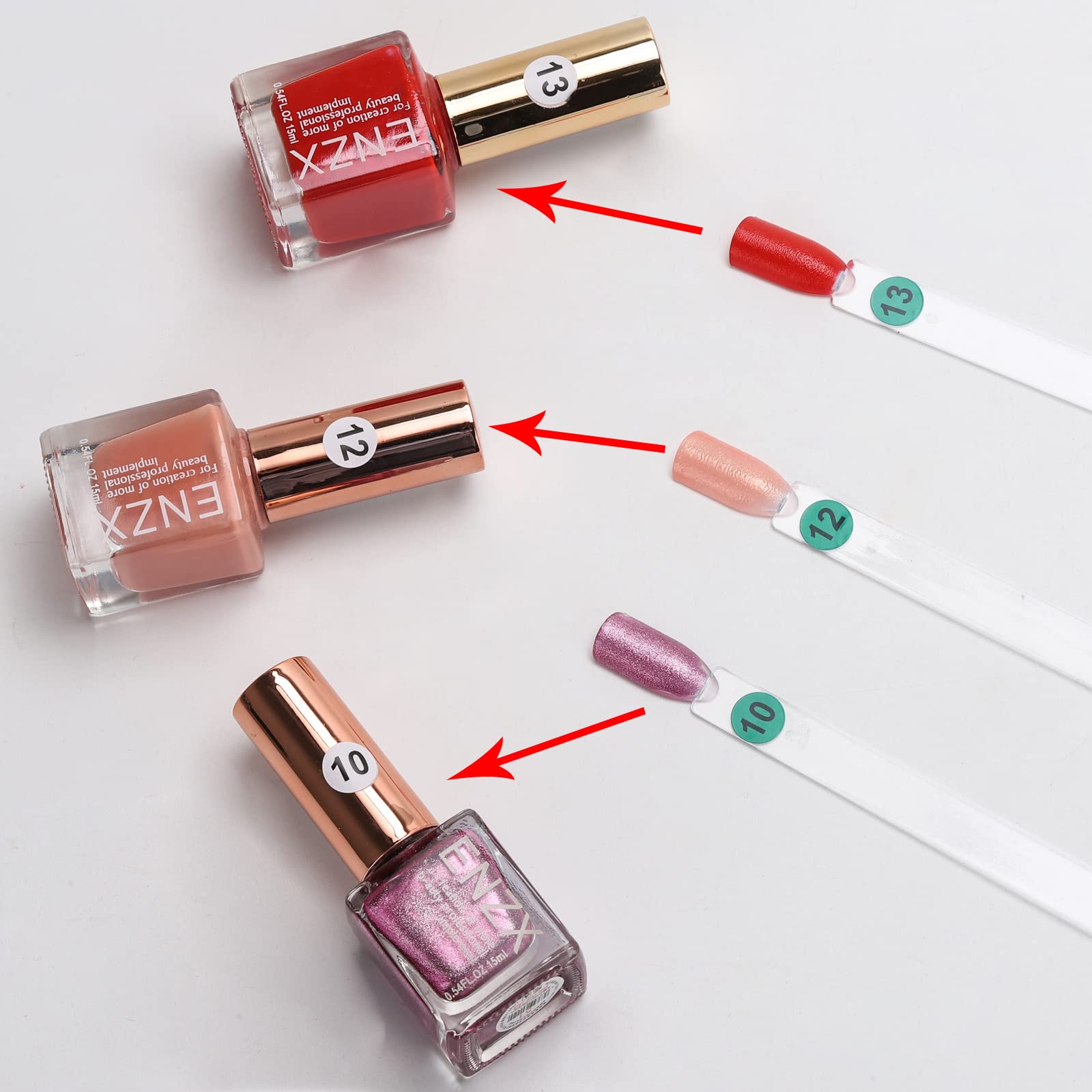 Numbered stickers simplify shade organization for quick reference.