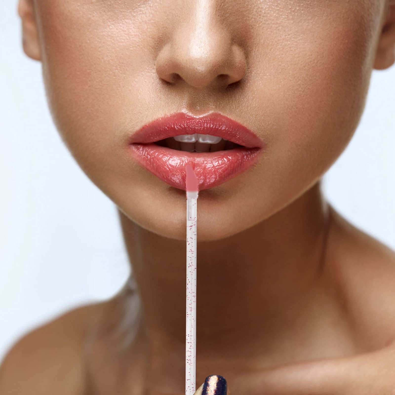 Tbestmax nylon flocking lip applicator minimizes product waste
