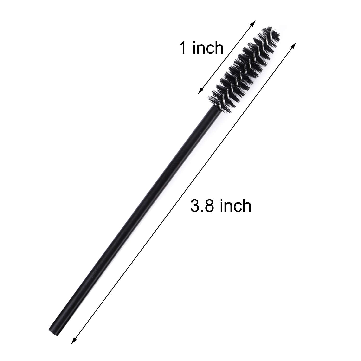 Tbestmax PBT bristle spoolie offers soft, flexible lash grooming.
