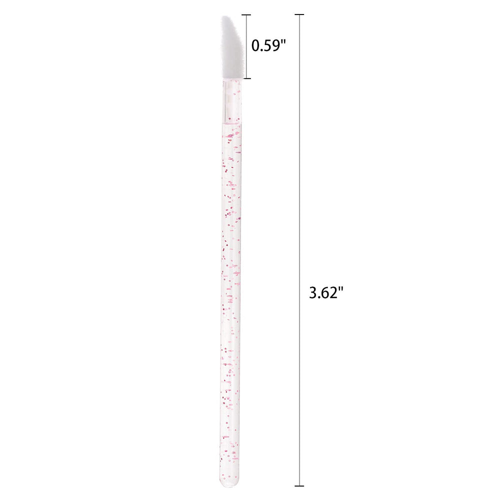 Tbestmax pink lip gloss wands with flocked tips for clean use