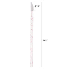 Tbestmax pink lip gloss wands with flocked tips for clean use