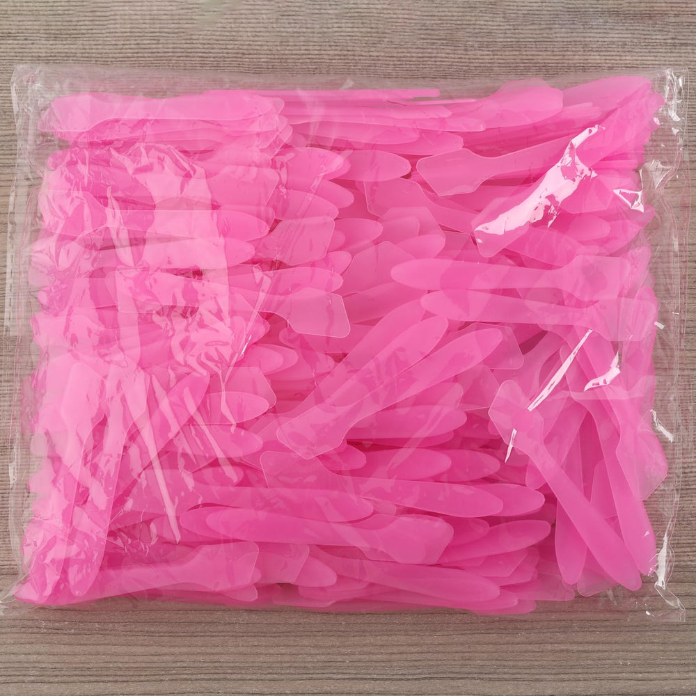 Tbestmax pink spatulas close-up showing smooth surface