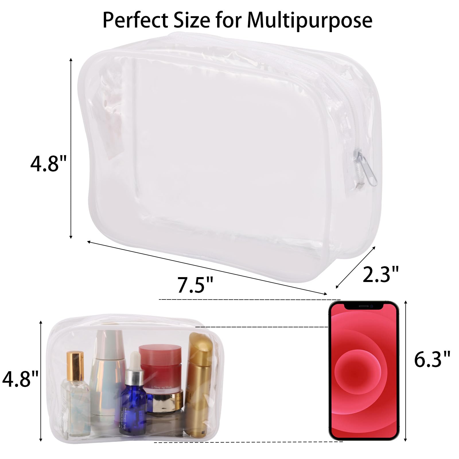 Tbestmax portable travel toiletry bag showing compact size for organized packing