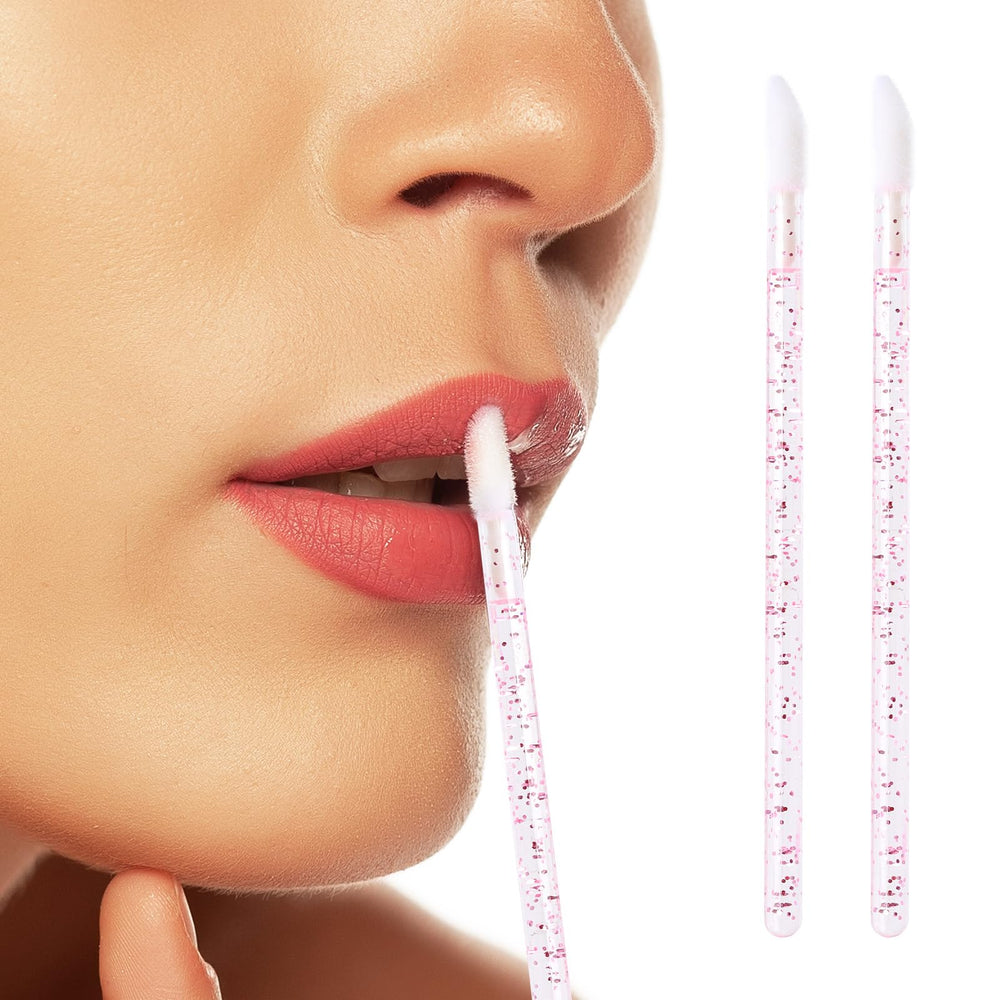 Tbestmax soft nylon flock-tip wand glides gently for comfortable lip color