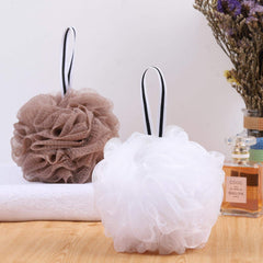 Tbestmax bath pouf, 5.5 inch size, delivers light exfoliation and smooth lather.