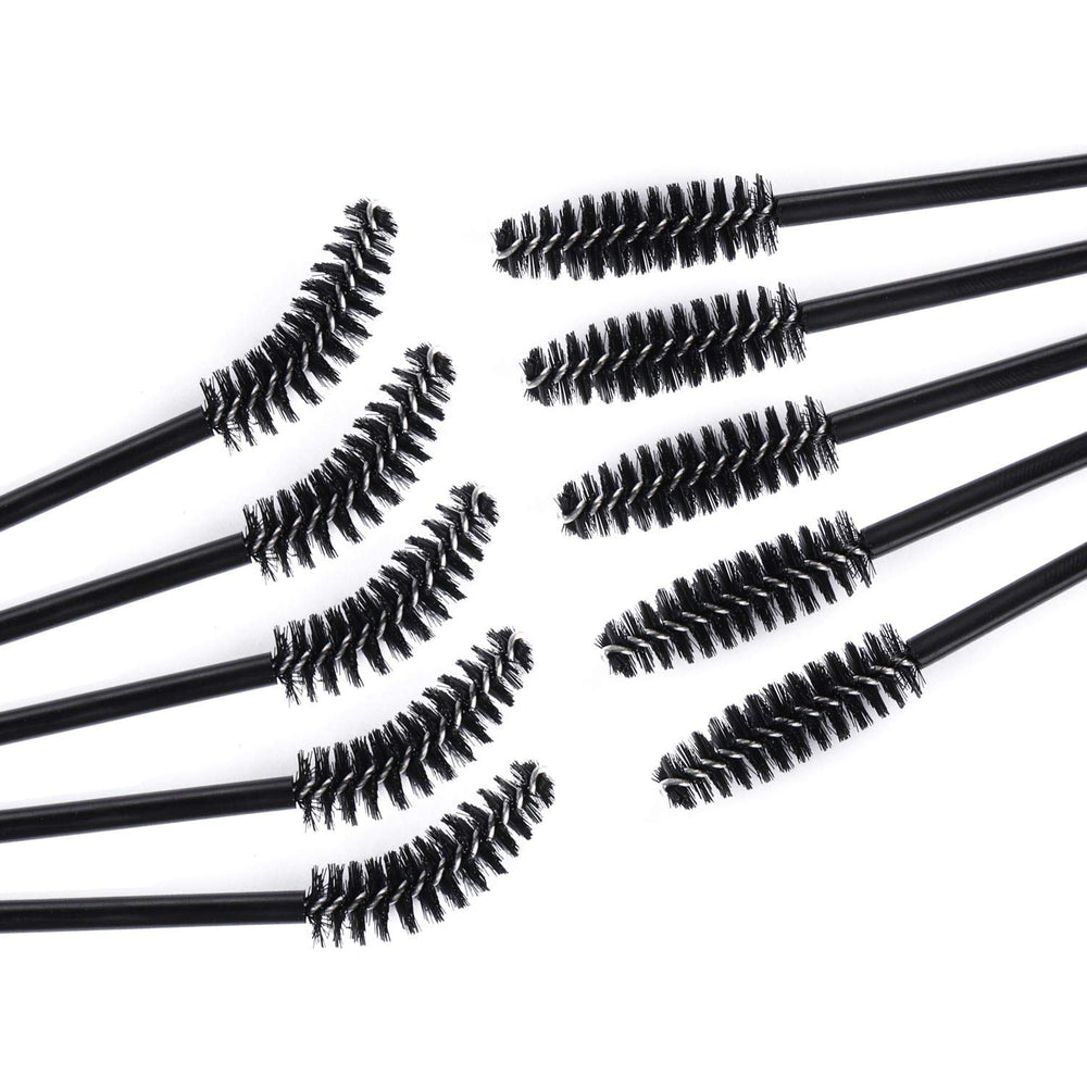 Tbestmax spoolie applicator with black handle for smooth makeup application.