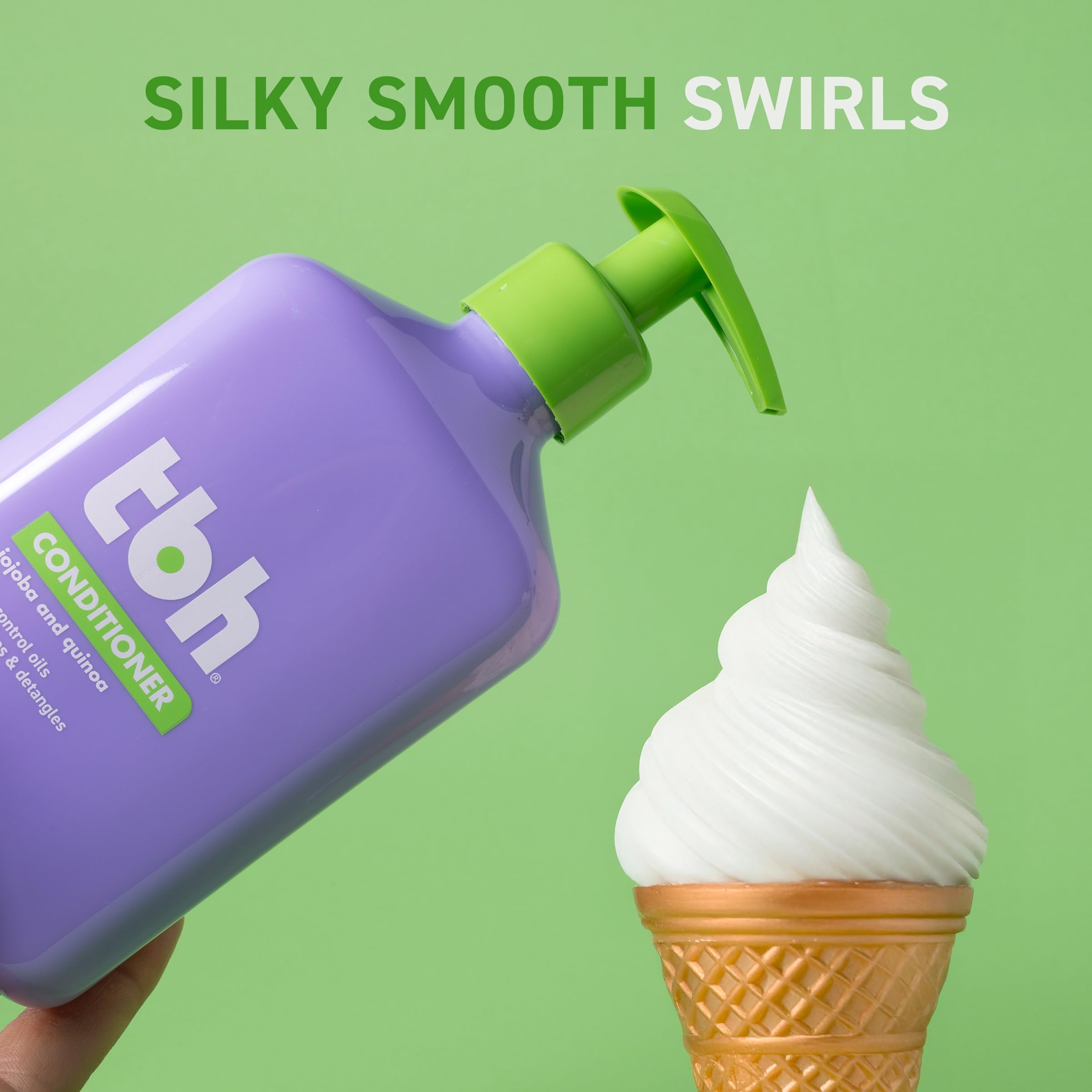 TBH Kids & Teen routine in bathroom shows simple daily wash and rinse