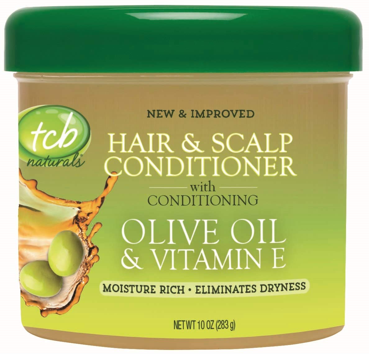 TCB Hair and Scalp Conditioner jar closeup showing moisturizing formula