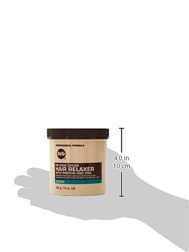 TCB No Base Creme Relaxer application scene demonstrates easy at home use