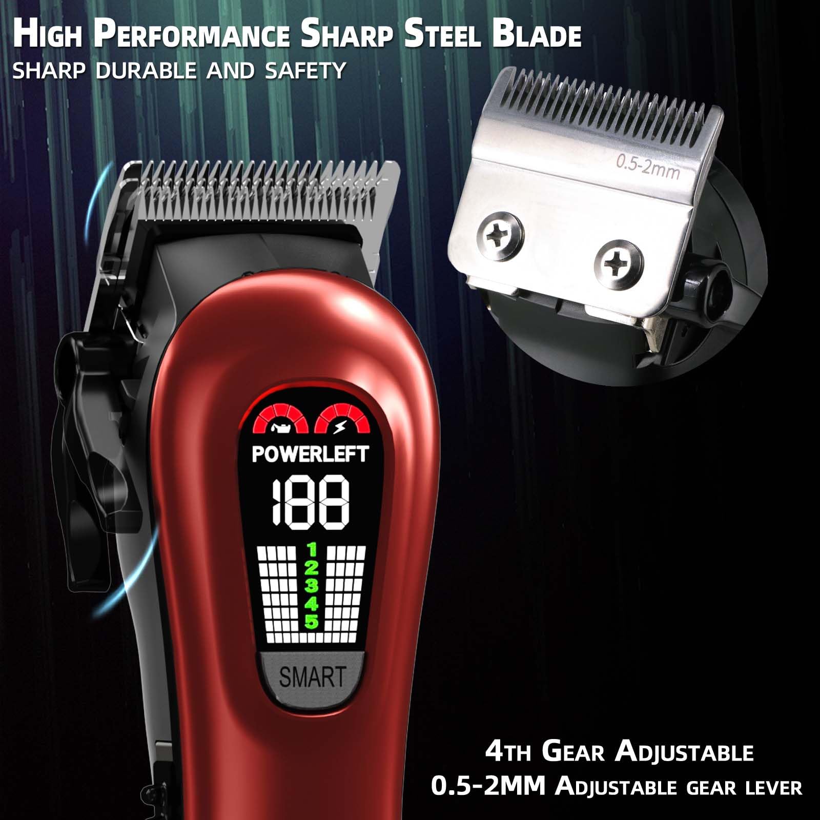 TCMKY Hair Clippers cordless use demonstrated for flexible grooming