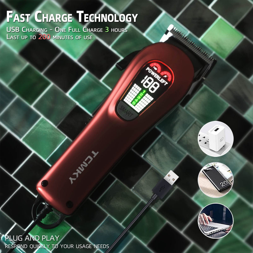 TCMKY Hair Clippers in action during a grooming session