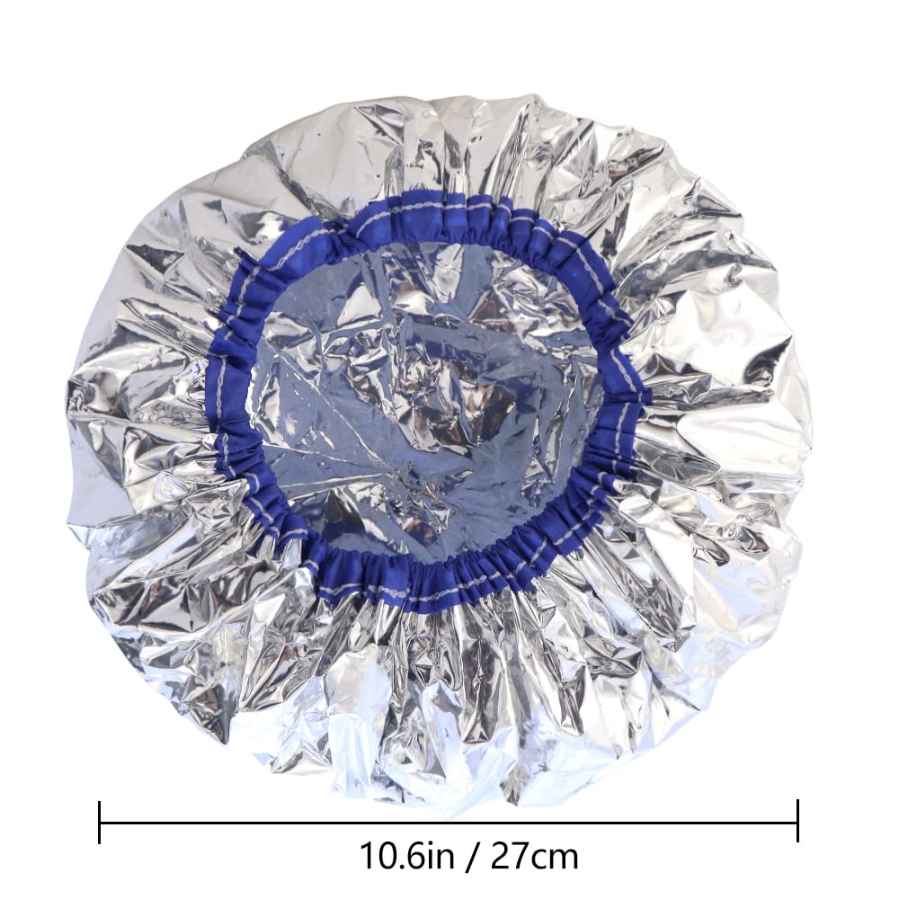 TCOTBE cap de aluminio retiene calor para tratamientos capilares.