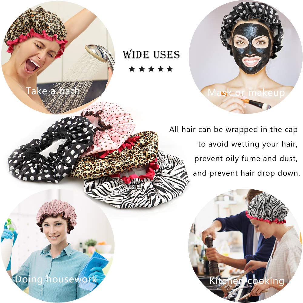 TCOTBE Gorro ducha para cocina y spa, mantiene recogido el cabello.